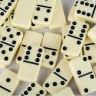 Домино дорожное в чёрном футляре 15 х 9 см, 28 костей / кость 38 х 28 мм