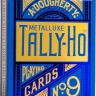 Карты "Bicycle Tally-ho Metal Standard index blue"