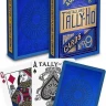 Карты "Bicycle Tally-ho Metal Standard index blue"