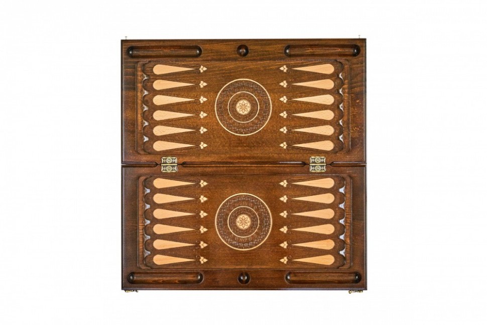 Шахматы + нарды резные "Гамбит 1" 50, Simonyan