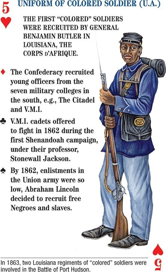 Карты "Uniforms of the Civil War Cards Game"