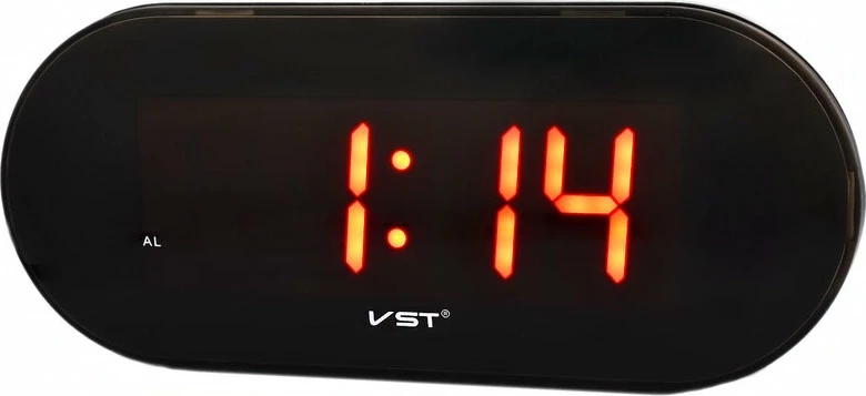 Сетевые часы vst717-1 220В красн.цифры+usb кабель (без адаптера)