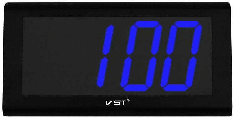 Сетевые часы vst795-5 220В син.цифры+блок