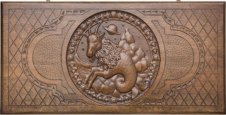 Нарды резные "Зодиак Козерог", Ustyan