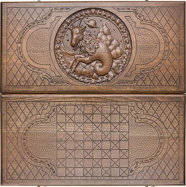 Нарды резные "Зодиак Козерог", Ustyan