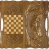 Нарды резные "Сова" с ручкой 60, Haleyan