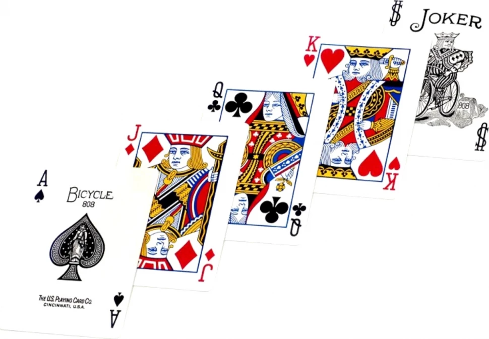 Карты игральные Bicycle Standard комплект из двух колод, красные и синие