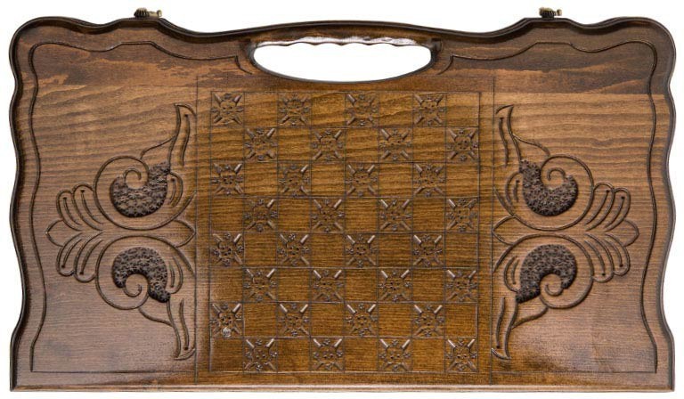 Нарды резные "Эчмиадзин" с ручкой 60, Haleyan