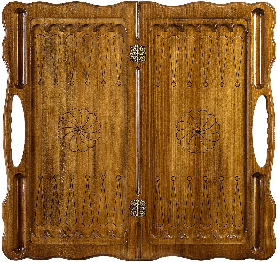 Нарды резные "Эчмиадзин" с ручкой 60, Haleyan