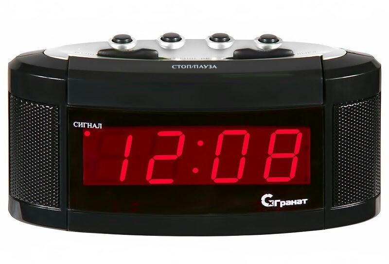 Сетевые часы ГРАНАТ c-1238-Крас будильник сетевой