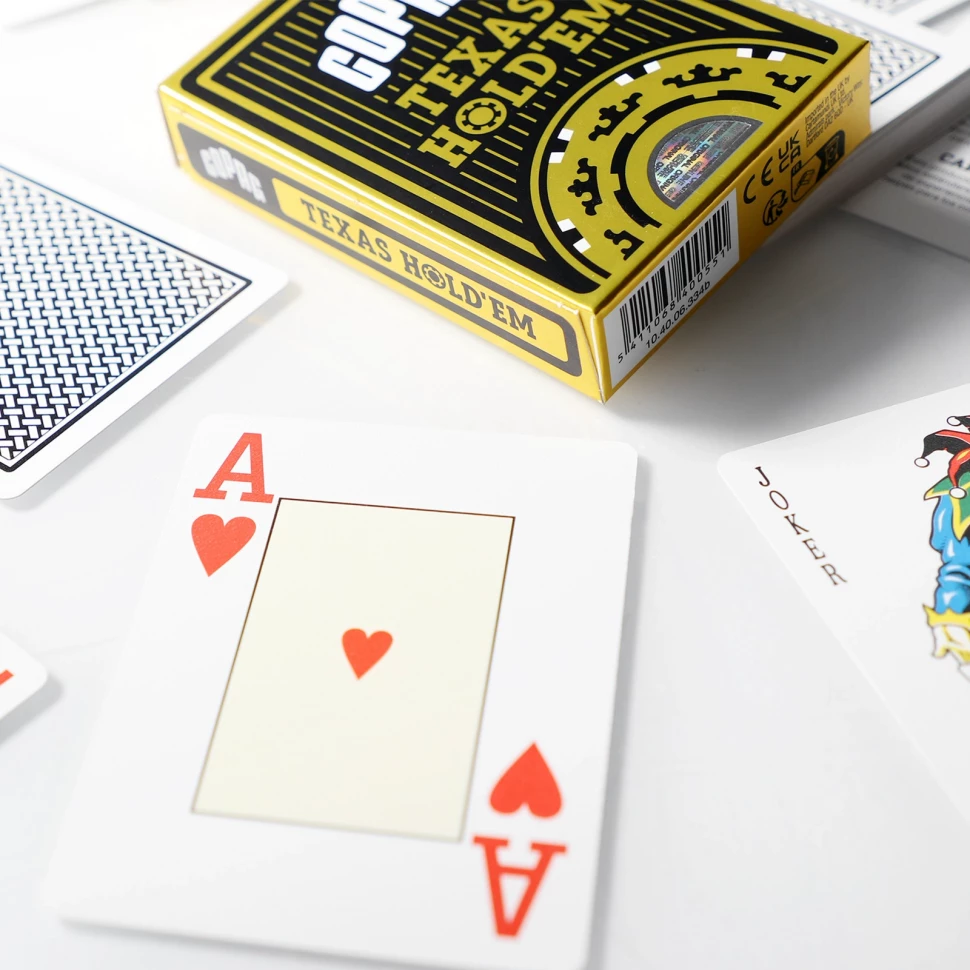Карты Copag Texas Holdem poker cards 100% plastic (Black)
