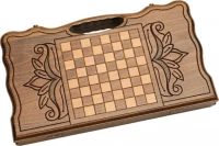 Нарды резные &quot;Арарат и Хор Вирап&quot; с ручкой 40, Haleyan