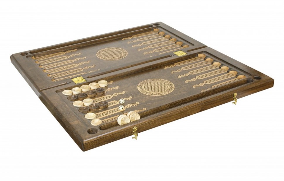 Нарды резные "Гексагон 3" 60, Mkhitaryan