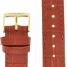 Ремешки maknamara 18 мм croco красн зол заст МР-18085