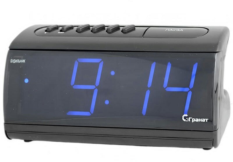 Сетевые часы ГРАНАТ c-1861-Син будильник сетевой