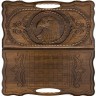 Нарды резные "Орел" с ручкой 40, Haleyan
