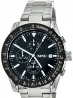 Наручные часы skmei 9253sibk silver/black-steel