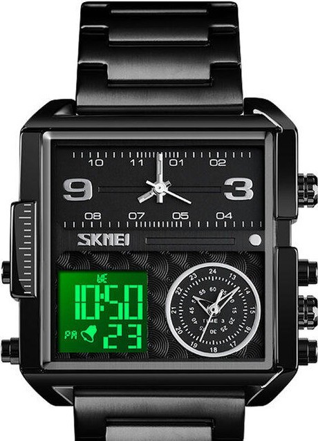 Наручные часы skmei 1584sbk black stainless steel