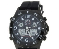 Наручные часы skmei 1538pbk black sillica gel belt