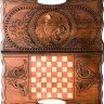 Нарды резные "Тигр" с ручкой 50, Haleyan