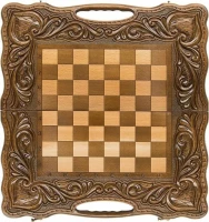 Шахматы + нарды резные &quot;Антемион&quot; 60 с ручкой, Haleyan