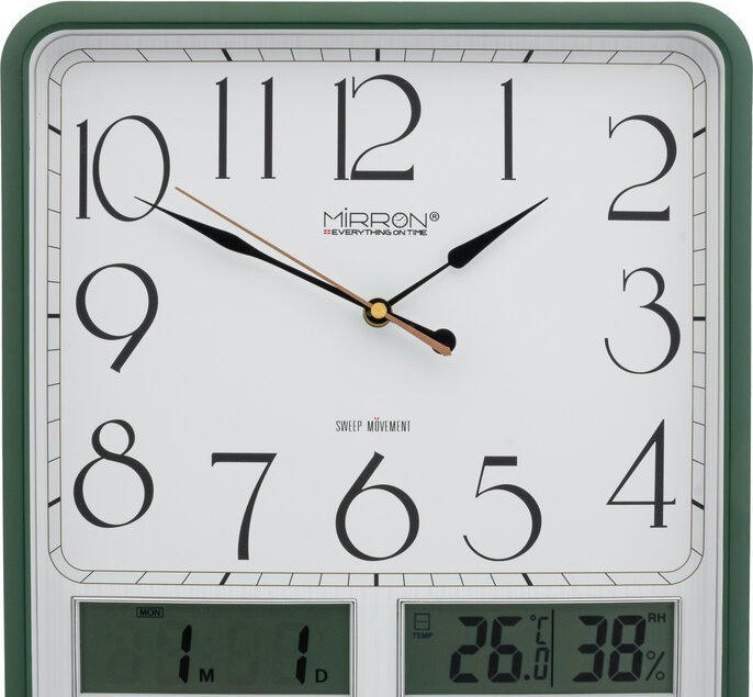 Настенные часы mirron p3325А-2 жк ЗЛБ