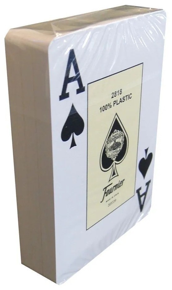 Карты "Fournier 2818 red" 100% пластик