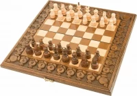 Шахматы + нарды резные с гранатами 40, Haleyan