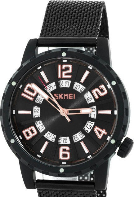 Наручные часы skmei 9202sbk black-mesh steel belt