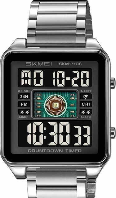 Наручные часы skmei 2136sibk silver/black