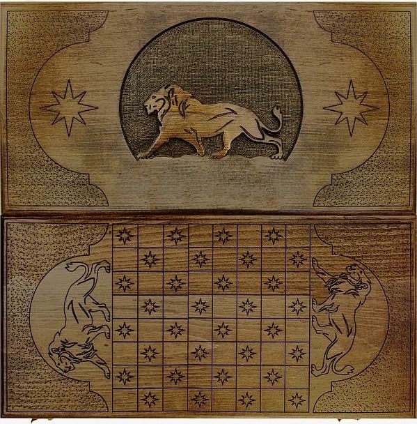 Нарды резные "Лев", Ustyan