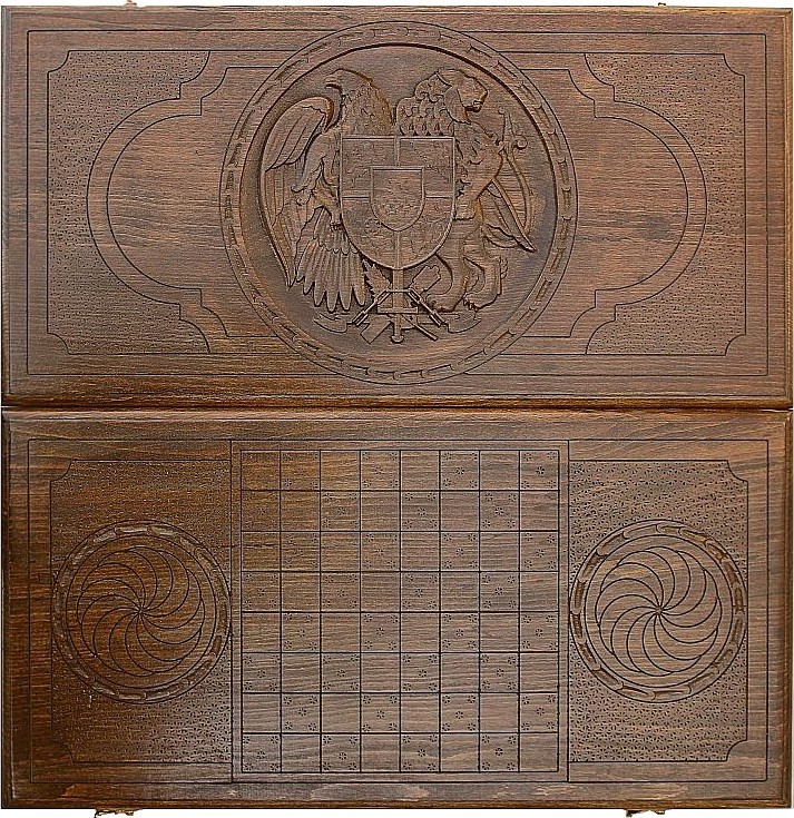 Нарды резные "Герб Армении 3", Ustyan