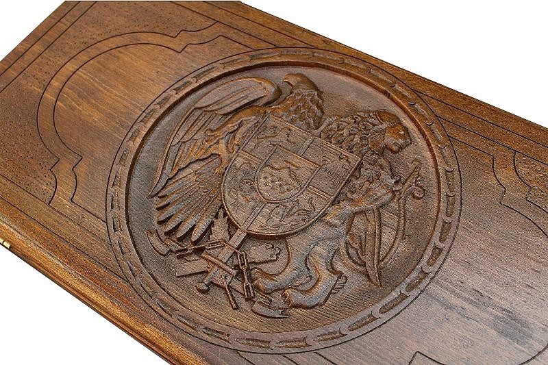 Нарды резные "Герб Армении 3", Ustyan