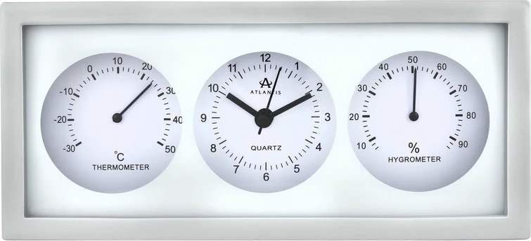 Настенные часы atlantis tld-9041b silver