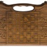 Нарды резные "Корона" с ручкой 30, Haleyan
