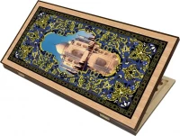 Нарды + Шашки Сирия Тадж-Махал малые (Россия, дерево, 40 см), Partida