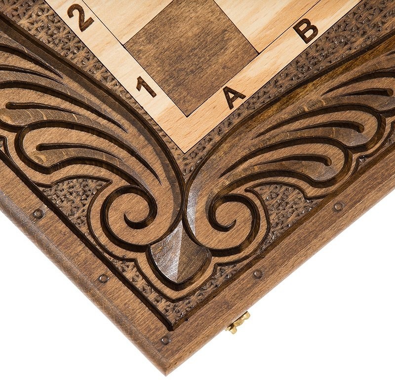 Шахматы + нарды резные 50, am454, Mirzoyan