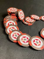 Фишки для игры в покер Black Stars номиналом 5 (25шт)