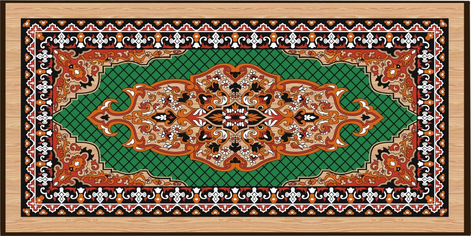 Нарды + Шашки Сирия Зеленые малые (Россия, дерево, 40 см), Partida