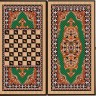 Нарды + Шашки Сирия Зеленые малые (Россия, дерево, 40 см), Partida