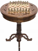 Стол ломберный шахматный "Круг Света", Haleyan