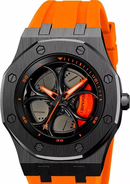Наручные часы skmei 2359pog orange-silical gel