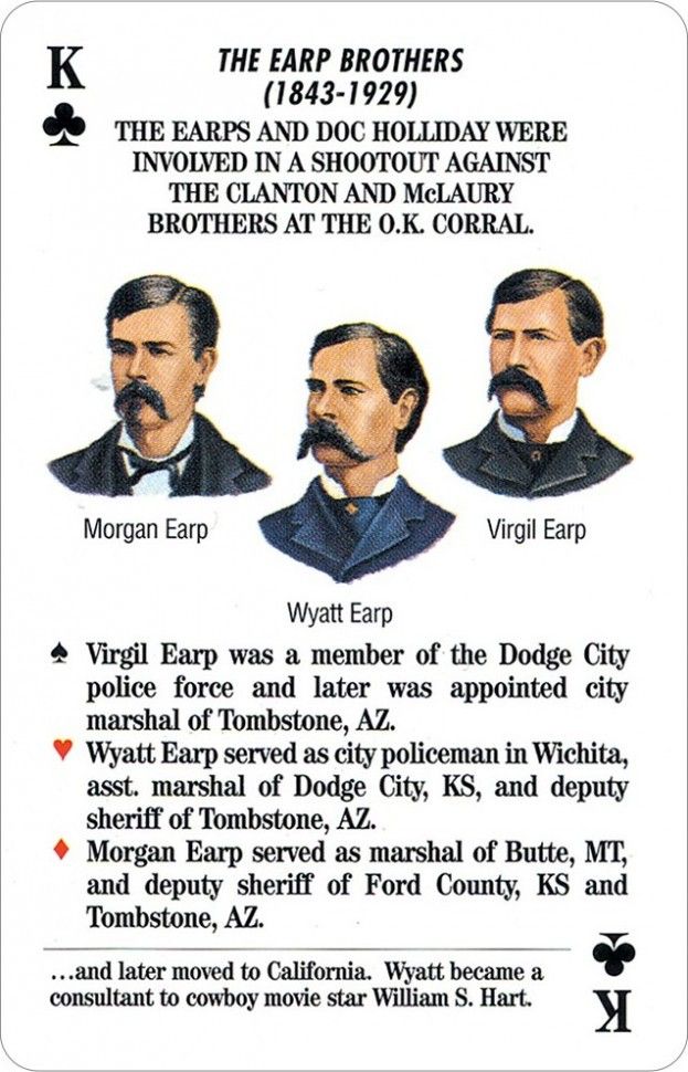 Карты "Lawmen of the Old West Playing Card Game"