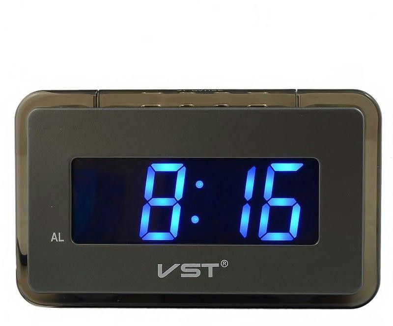 Сетевые часы vst728-5 220В син.цифры+usb кабель (без адаптера)