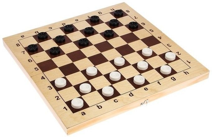 Шахматы + Шашки "АЙВЕНГО" (Россия, Дерево, 43х22х6 см)
