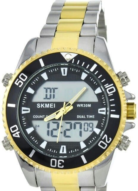 Наручные часы skmei 1850tgd silver/gold