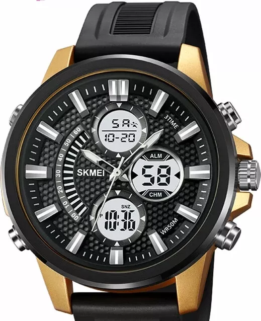 Наручные часы skmei 2235bkgdwt black/gold-white