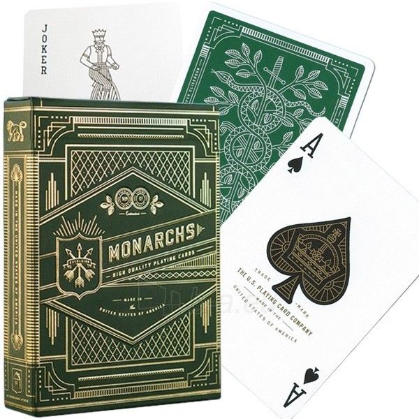 Карты "Theory11 Green Monarchs"