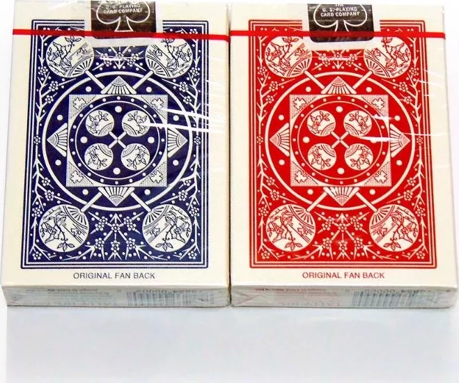 Карты "Tally-Ho Standard Index red/blue Fan"