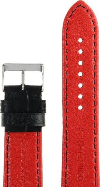 Ремешки mario notti s-06, 22 р-р, nero+red